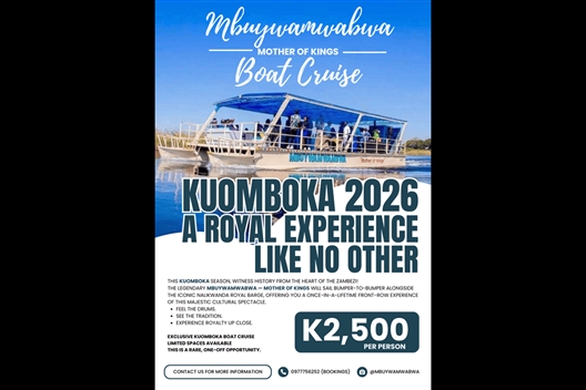 VIP KUOMBOKA BOAT CRUISE
